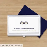 Simple Company Logo Business Card Case