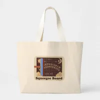 Silly Squeegee Board Large Tote Bag