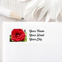 Dark red Rose Bardou Job Label