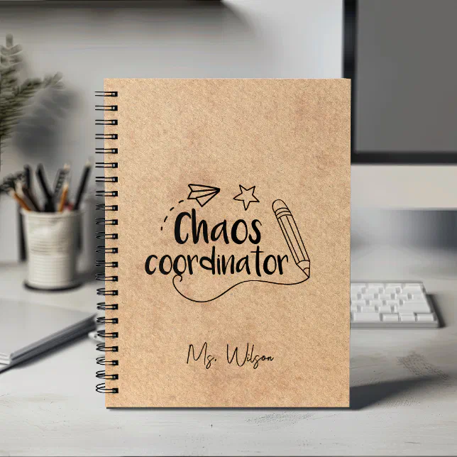 Rustic Kraft | Personalized Teacher Notebook