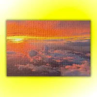 Sunset through the Clouds Orange & Yellow | Jigsaw Puzzle