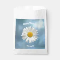 Cheerful White Daisy Favor Bag