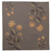 Golden Flowers Cloth Napkin