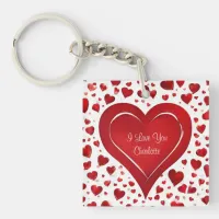 I Love You | Will You Marry Me Red Heart Valentine Keychain