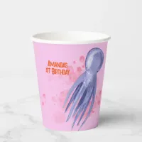 Ocean Animals Sea Life Kids Birthday Party Pink  Paper Cups