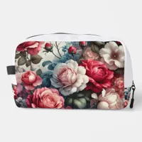 Timeless Rose Floral Charm Dopp Kit