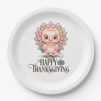 Cute Thanksgiving Turkey Paper Plates