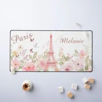 Chic Parisian Personalized Desk Mat