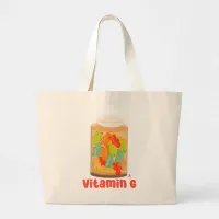 Vitamin G Meeple Board Game Gummy Logo Large Tote Bag