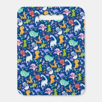 Cute Dinosaur Pattern on Blue | Seat Cushion