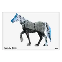 Mixed Media Equine Wall Sticker