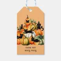 Witch Cat Jack O Lantern Halloween Magic Gifts Gift Tags