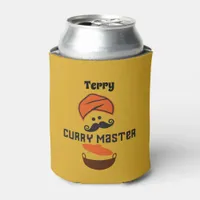 Curry Master Funny Indian Cooking Chef Can Cooler