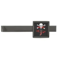 Jolly Roger J Monogram Initial Tie Bar