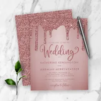 BUDGET Rose Gold Glitter Sparkle Wedding