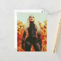 Gorgeous Blond Woman Postcard