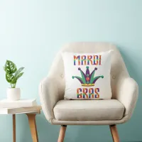 Mardi Gras Throw Pillow