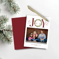 Budget Elegant Christmas Joy Wreath Photo