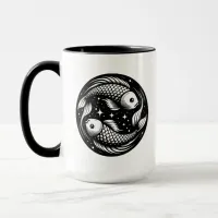 Horoscope Sign Pisces Symbol and Traits Mug