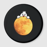 Cute man in the moon magnet