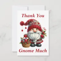 Christmas Gnome Thank You Card