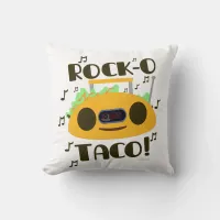 Rock-O Musical Taco Throw Pillow