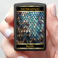 Snakeskin showcases nature's beauty zippo lighter