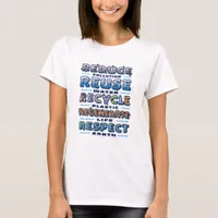 Earth Day Typography T-Shirt