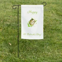 Cute Leprechaun St. Patrick's Day  Garden Flag