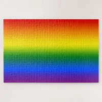 Red Orange Yellow Green Blue Purple Rainbow Ombre Jigsaw Puzzle