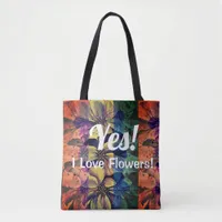 Flowers Enthusiasm Delphinium Gardening Tote Bag