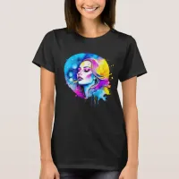 Beautiful Watercolor Woman Abstract T-Shirt