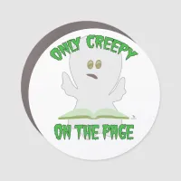 Only Creepy on Page Horror Funny Ghost Writer Car Magnet