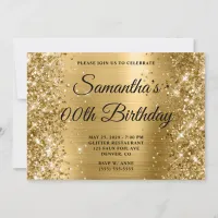 2 Glittery Gold Foil Fancy Monogram