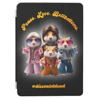 Funny Peace. Love. Bellbottoms. Hamster Supergroup iPad Air Cover