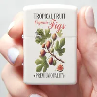 Tropical garden's fresh organic figs zippo lighter