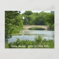 Tenney Park Bridge in Madison, Wisconsin Postcard