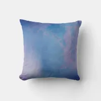 *~* Abstract Frothy Blue Magenta Modern Watercolor Throw Pillow