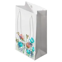 Modern Abstract Floral Botanical -. Small Gift Bag