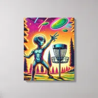 Catch the Breeze | Alien Disc Golf Canvas Print