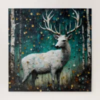 Beautiful White Deer Jigsaw Puzzle