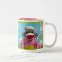 Sakura Sock Monkey Mug