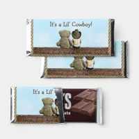 Lil' Cowboy Country and Western Baby shower Hershey Bar Favors
