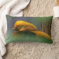 Stunning Golden Pheasant Gamebird Lumbar Pillow
