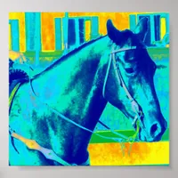 Colorful Western Horse Poster