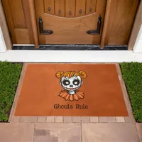 Spooky Zombie Girl Doormat