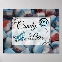 Candy Bar Wedding or Baby Shower  Sign Poster