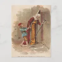 The Witch put Hansel in the Stable Postcard