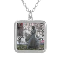 Eleanor Roosevelt Monument Silver Plated Necklace