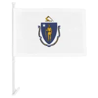 Massachusetts State Car Flag